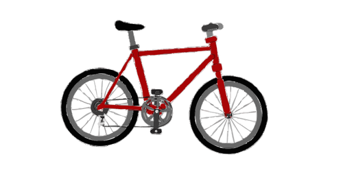 Bicicleta vermelha simples