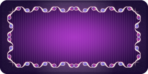 Seni klip vektor latar belakang ungu dengan perbatasan persegi panjang
