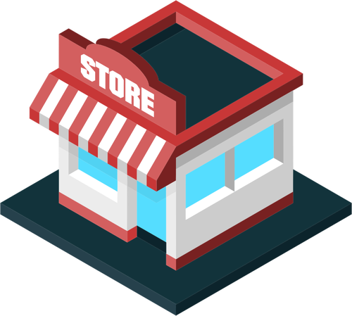 Candy shop vector symbool