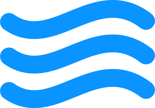 Icona blu acqua