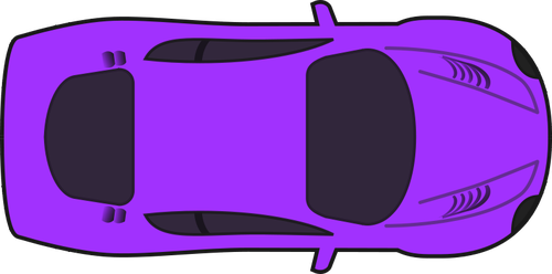 Фиолетовый гоночный автомобиль векторная графика