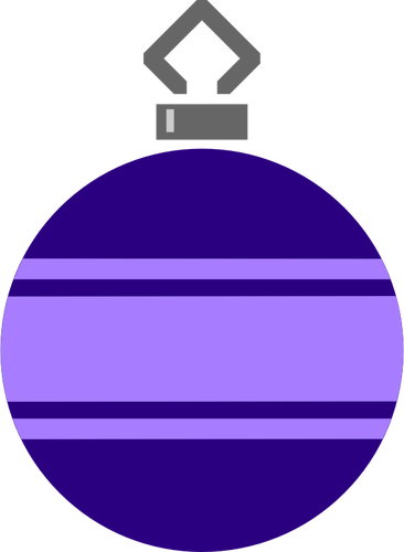 Violetti joulupallo