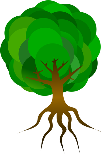 Baum-Vektor-illustration