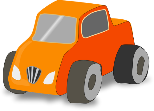 Enkel leketøy bil lastebil vektor image