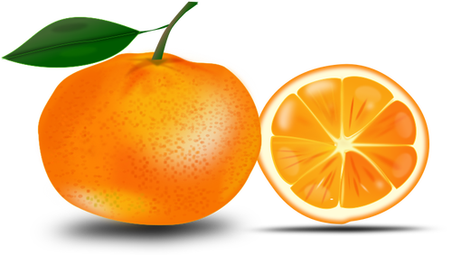 Naranja y una rebanada