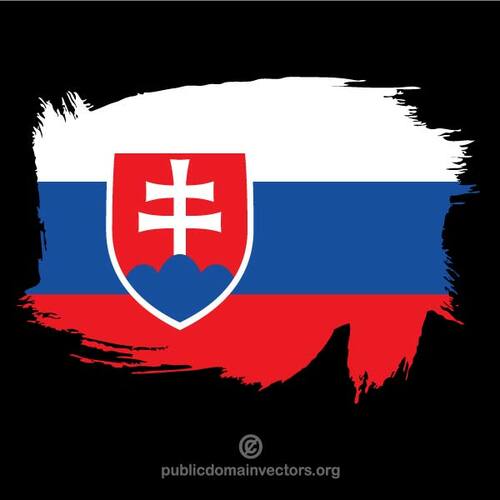 Geschilderde vlag van Slowakije
