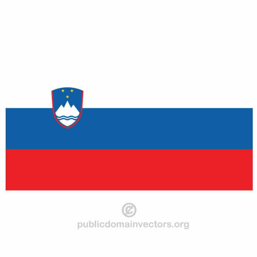 Vector bandeira de esloveno