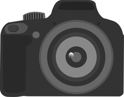 Simplu amator aparat de fotografiat pictograma vector ilustrare