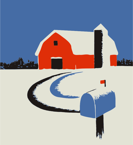 Farm with mailbox