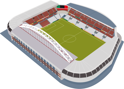 Футбольный стадион векторное изображение