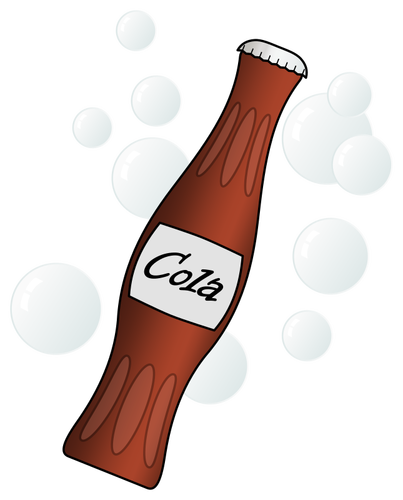 Illustration vectorielle de bouteille de soda de petites