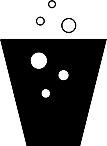 Pittogramma di soft drink icona vettoriale