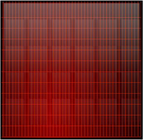 正方形の太陽電池パネルのベクトル図