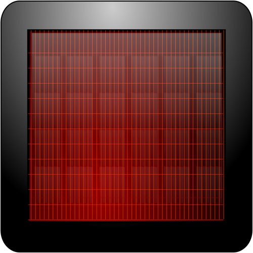 वर्ग सौर पैनल वेक्टर छवि