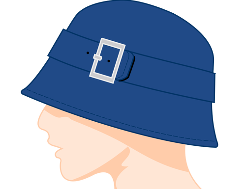 女性ベル帽子ベクトル画像