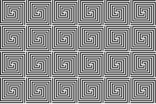 Spiral mønster i svart og hvit