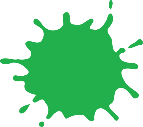Splat in green color