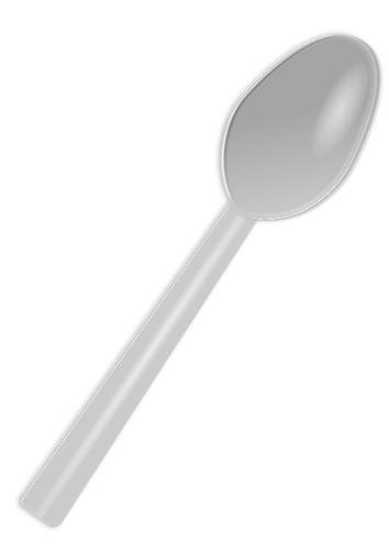 塑料勺子矢量图