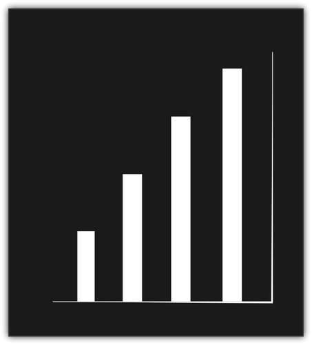 גרפיקה וקטורית סמל גיליון אלקטרוני בשחור-לבן