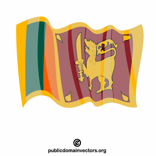 Sri Lankas nationella flagga