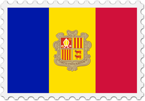 Andorra bayrağı görüntü