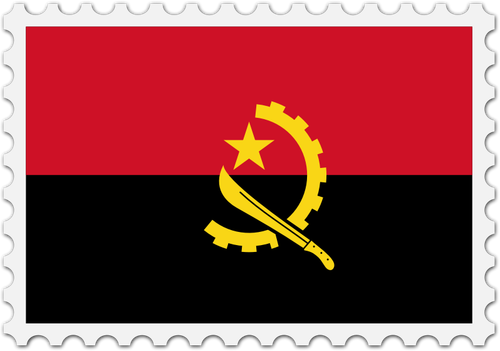 앙골라의 국기 스탬프