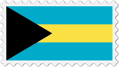 Bahamas Flagge Stempel