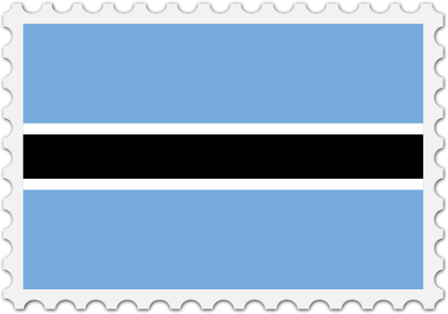 Timbre de drapeau Botswana