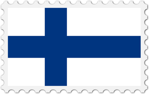 Carimbo de bandeira da Finlândia