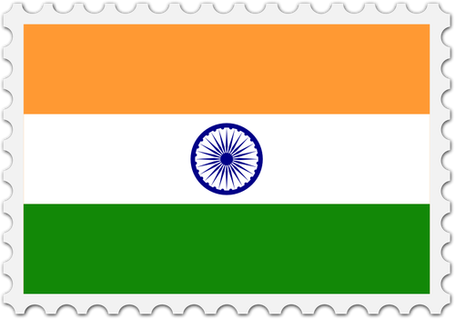 India flagg stempel