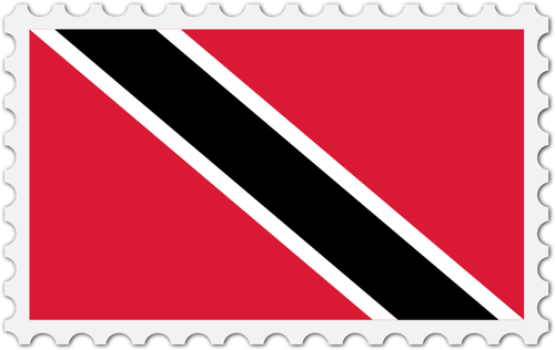 Trinidad og Tobagos flagg stempel