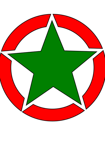 Stjärna emblem vektorbild
