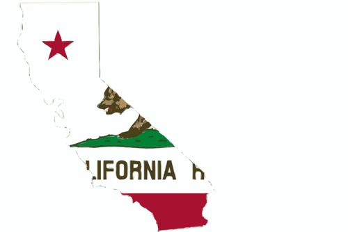 Obraz mapy Kalifornie