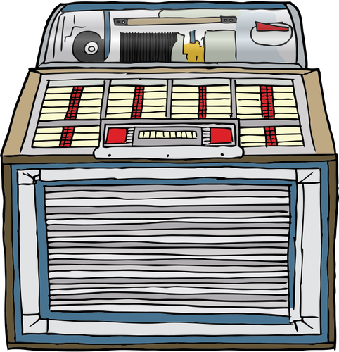 Jukebox vektor ilustrasi