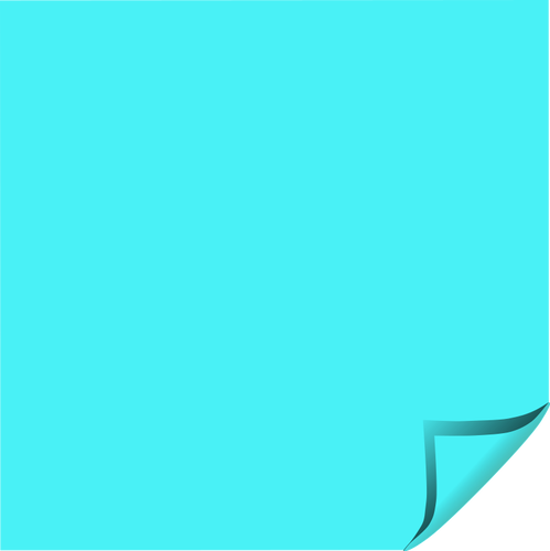 Imagine vectorială albastru autocolant pătrat
