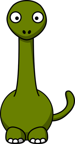 Tecknad bild av en dinosaurie