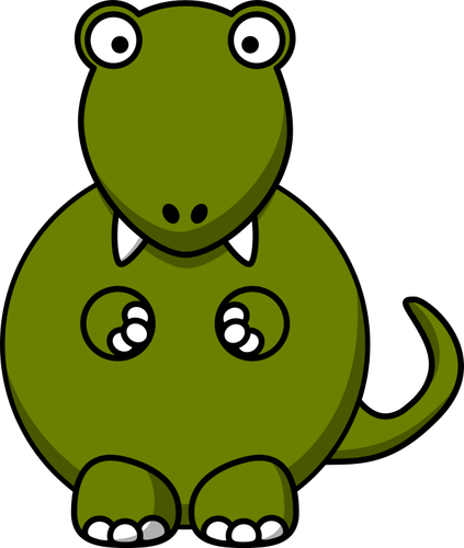 Cartoon afbeelding tyrannosaurus rex