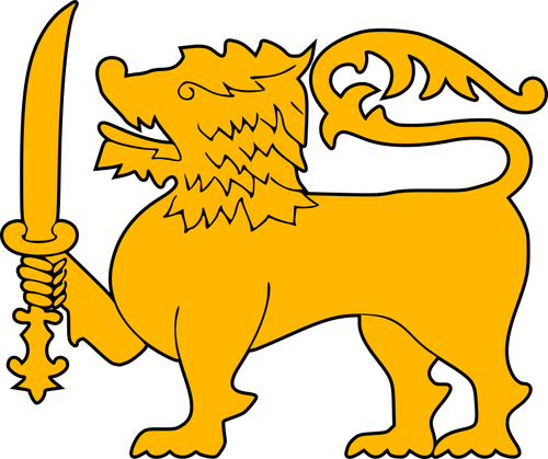 Leul de aur stilizate