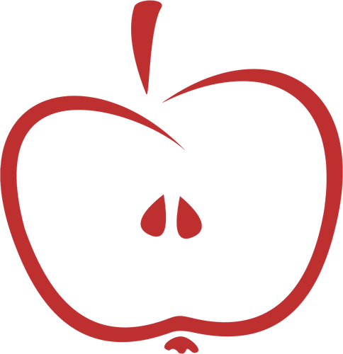 Stiliserade apple