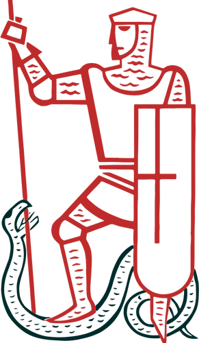 Rycerz stylizowane symbol