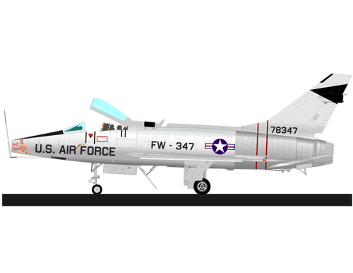 Aeroplano di F-100 SUPER SABRE