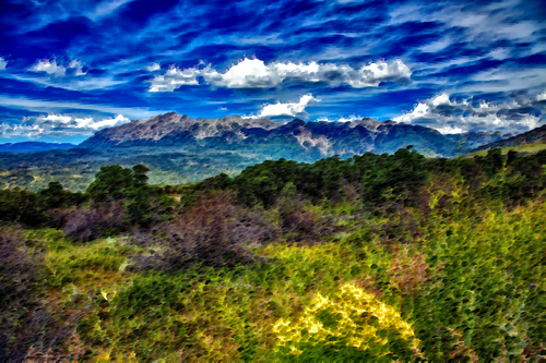 Surreal Colorado landscape