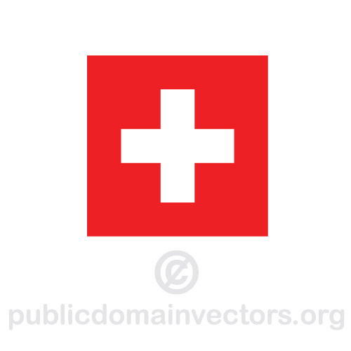 Bandera Suiza vector