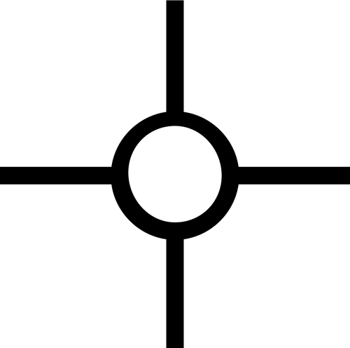 Vektorový obrázek ukazující starověký posvátný symbol