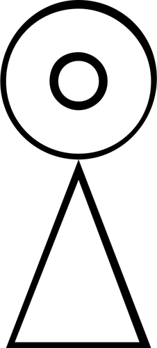 Immagine del simbolo antico di Pluto