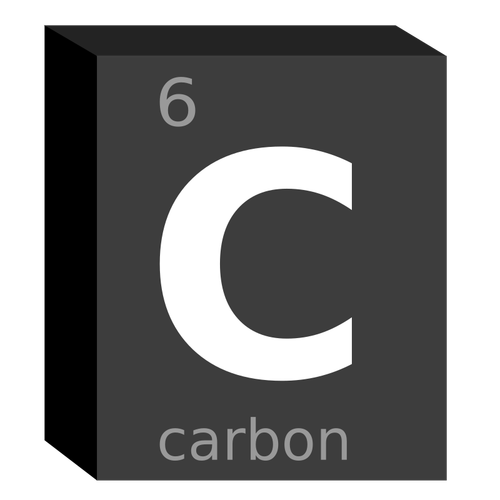 Carbon (C) symbole