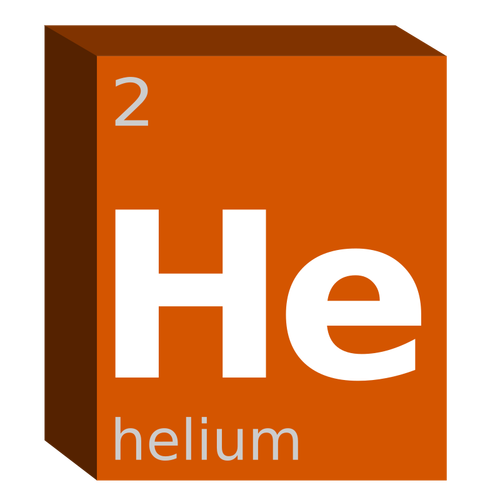 Helium kjemisk Symbol