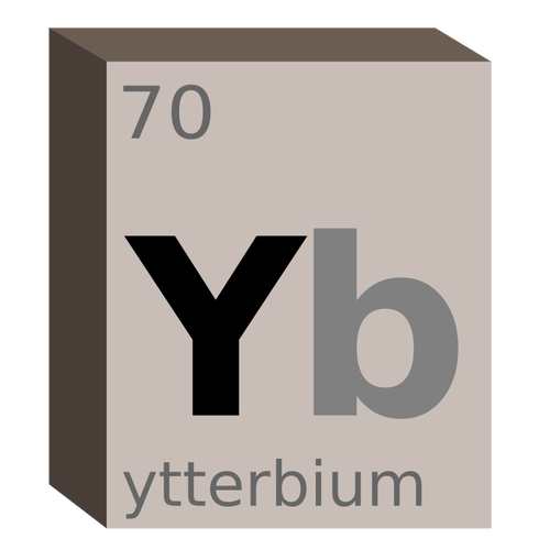 رمز كيميائي Ytterbium