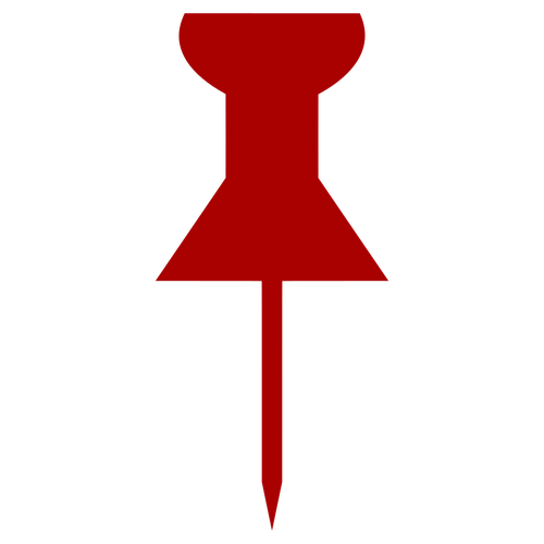 Rode pin-pictogram