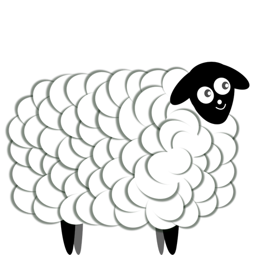 Flauschige Schaf